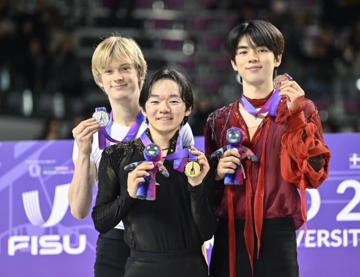 Pódio 100% universitário na patinação artística marca os Jogos Olímpicos de Inverno de 2026.