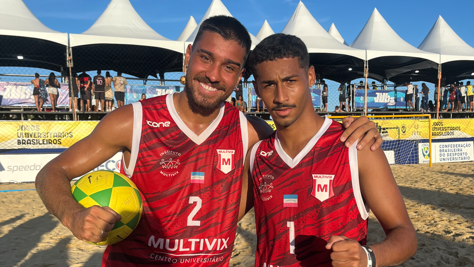 Rhuan e Daniel Homero conquistam o ouro no futevôlei no JUBs Praia em Guarapari
