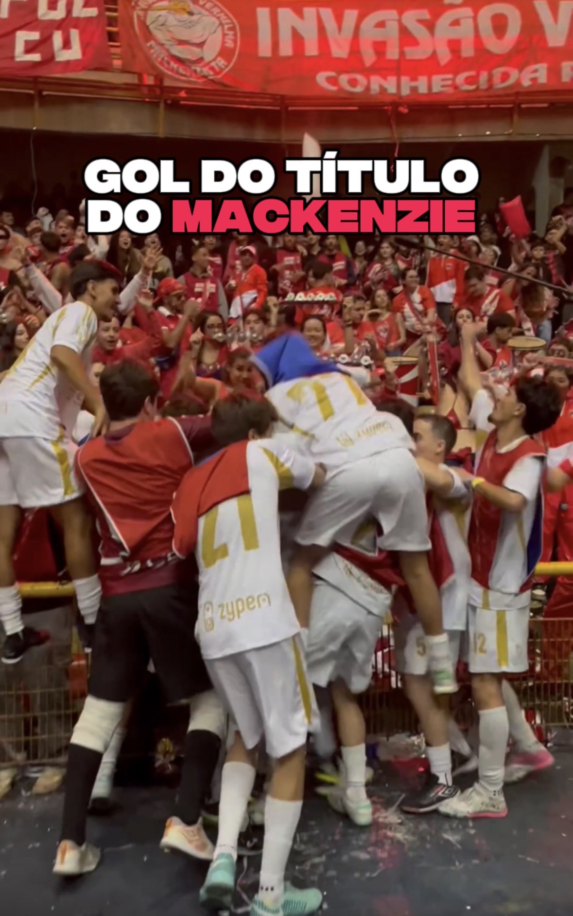 Gol do título do Futsal Mack